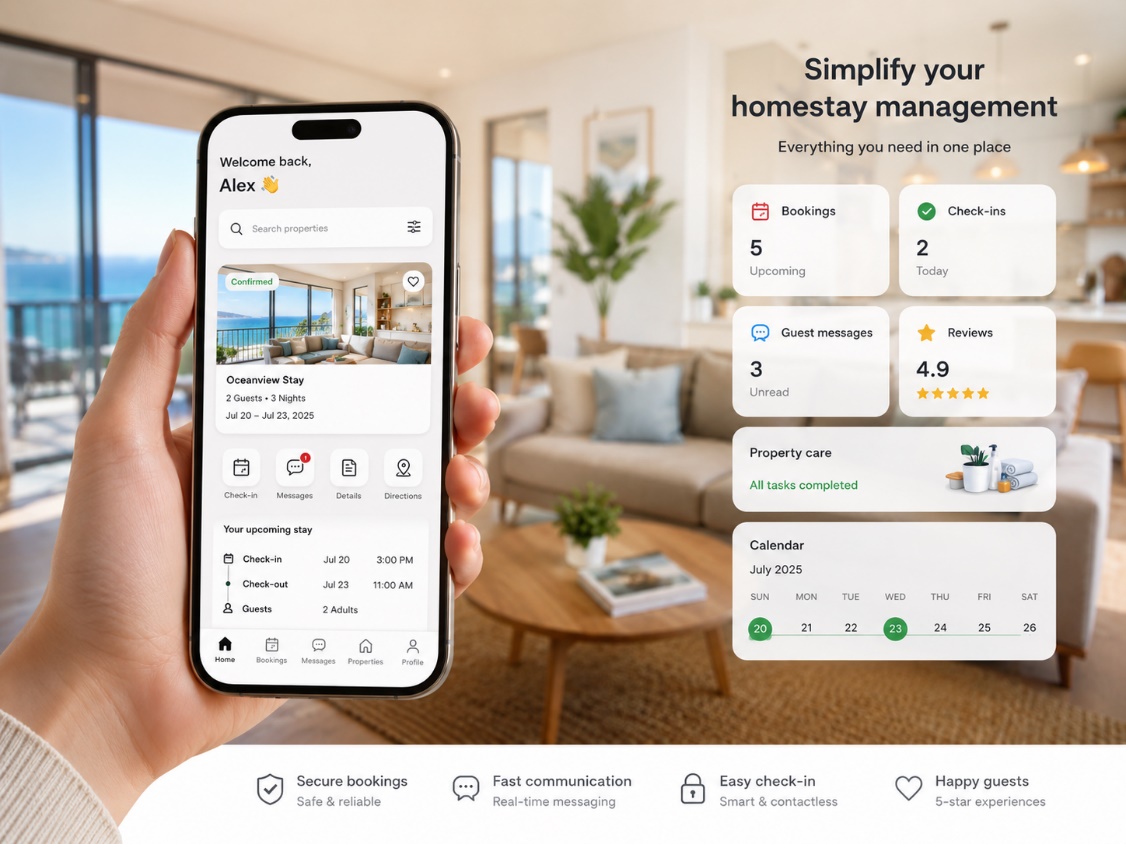 StayFlow 运营方接手 Airbnb 民宿运营的管理视觉
